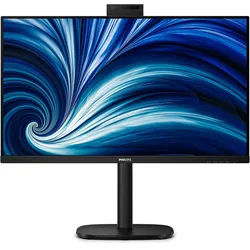 Philips 32B2U3601H Office Monitor 32 Zoll Quad HD Monitor, höhenverstellbar, Lautsprecher, Webcam, schwarz