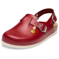 vitaform Esd Clogs Echt Leder Arbeitsschuh rot 43