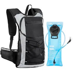 VEVEVOR Laufrucksack Trinkrucksack 3L TPU Wasserblase Fahrradrucksack Schwarz