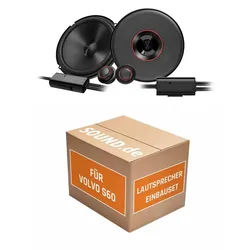 JUST SOUND best choice for caraudio Lautsprecher Boxen Einbauset JBL Club3 64C VolvoS60 P24 Auto-Lautsprecher (70 W) schwarz