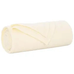 vidaXL Bettüberwurf Wohndecken 24 pcs Creme 240 x 220 cm Fleece weiß
