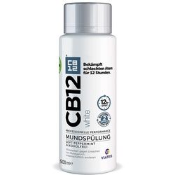 Cb12 White Mundspülung: Mundwasser für weißere Zähne und frischen Atem, mit Zinkacetat & Chlorhexidin 500 ml 500 ml Mundwasser