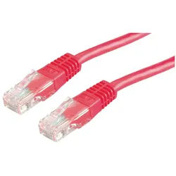VALUE Value 21.99.1581 RJ45 Patchkabel CAT 6 U/UTP 10.00 m Rot 1 St. Netzkabel, (1000.00 cm) rot