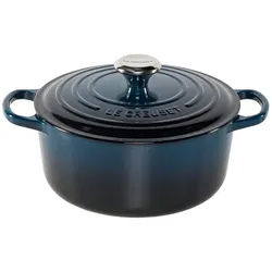 LE CREUSET Kochtopf Signature Bräter rund 24 cm nuit blau