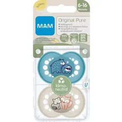 MAM Original Pure Silikonschnuller 6-16 Monate (Farbe/Motiv nicht wählbar)
