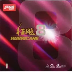 DHS Belag Hurricane 8 Soft 39° rot 2,15