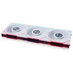 UNI FAN TL LCD 120 (3-pack) - Gehäuselüfter - 120mm - Weiß mit RGB-Beleuchtung - 27 dBA