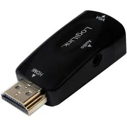 LogiLink LogiLink CV0107 Adapter [1x HDMI-Stecker - 1x VGA-Buchse] Schwarz TV-Adapter schwarz
