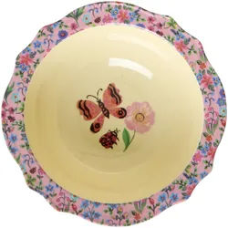 RICE Kleine Vintage Schüssel Nathalie Lété, Ø 14 cm, Höhe 5 cm, pink