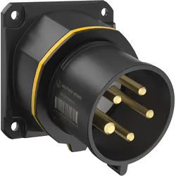 Walther Electric FW713504SK CEE NEO Anbaugerätestecker schräg, 16A, 5P, 4h, IP54 mit Schraubtechnik und 86x86mm Flansch