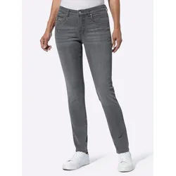 Witt Bequeme Jeans Jeans leicht vertieft grau 24