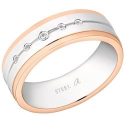 amor - Ring für Damen und Herren, Unisex, Edelstahl Ringe