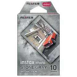 FUJIFILM Sofortbildfilm Fujifilm Instax Film Mini Stone Gray