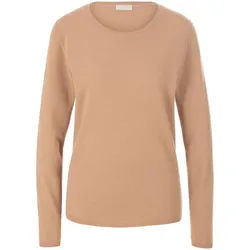 Le pull encolure ronde include marron