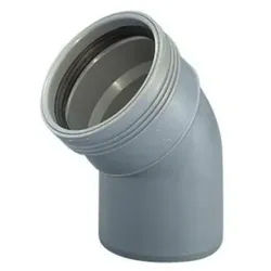 Wafix pp bend 45° x 75 mm grey