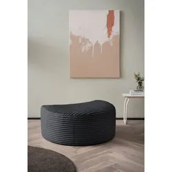 LeGer Home by Lena Gercke Hocker Isalie, in modernen Farben und verschiedenen Stoffen, gepolstert, kombinierbar mit XXL-Sessel ISALIE grau