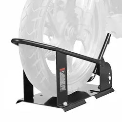 VEVOR Motorrad Radkeil, 816,5 kg Kapazität Radhalter, Hochleistungsstahl Motorrad Vorderradständer mit 3 verstellbaren Löchern, für 381–533,4 mm Off-Road Motorräder, Standard Motorräder