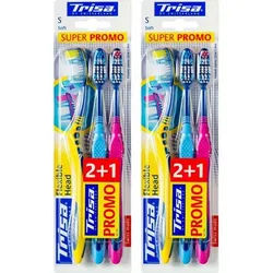 Trisa Weiche Zahnbürsten Flexible head x 3