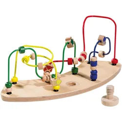 Hauck Motorikspiel , Buchefarben , Holz , 37x15x15 cm , Spielzeug, Lernspiele