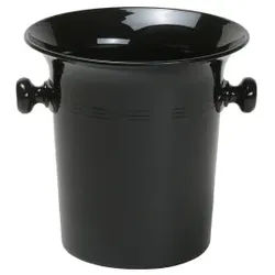 Classic Sekt- und Champagnerkübel, 3 Liter, Champagnerbowl mit eleganter Formgebung, Farbe: schwarz