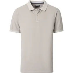 Poloshirt CASAMODA "CASAMODA Polo-Shirt uni", Herren, Gr. XL, grau, 95% Baumwolle, 5% Elasthan, Shirts
