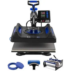 VEVOR Hitzepresse Transferpresse 38x38cm Tumbler Presse T-Shirts Blau Schwarz
