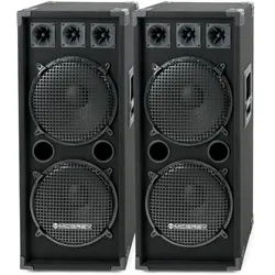 McGrey DJ-2222 Partykeller/DJ-Box Paar 2 x 1000W