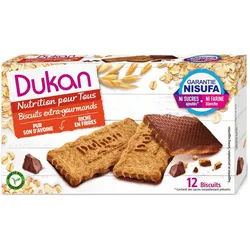 Dukan® Haferkleie Kekse mit Schokoladenüberzug