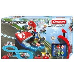 Carrera First Mario Kart Rennbahn - Mario vs. Yoshi - Offizielle Mario Kart Lizenz, 2,4m Strecke