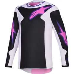 Alpinestars Fluid Grid Motocross Jersey, schwarz-grau, Größe M für Männer