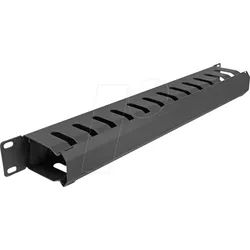 DELOCK 67069 - 19'' Rangierpanel, 2 Öffnungen, 1 HE, schwarz
