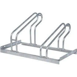 Fahrradständer Boden, Metall 2 Fahrräder, Stahl