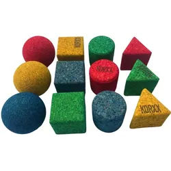 Korxx Geo-Set 12 C Korkspielzeug Set St
