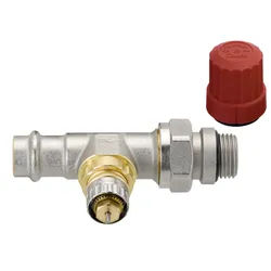 Danfoss Ventilgehäuse RA-N 15 Pressfit R 1/2, DG, matt vernickelt