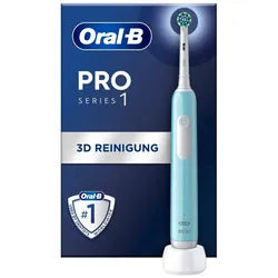 Oral-B Elektrische Zahnbürste Oral-B Pro 1 Cross Action Erwachsener Rotierende Zahnbürste Blau, Weiß
