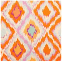 SCHÖNER LEBEN. Stoff Viskose Stoff Radiance Raute Orange – 1,42 m breit, 110 g/m2, allergikergeeignet orange