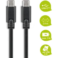 GOOBAY 66507 - Kabel USB 5 Gb/s C-Stecker > C-Stecker, 1,5 m