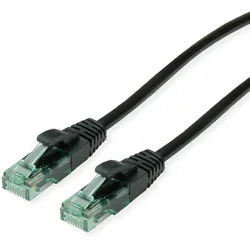 ROLINE RECYCLED MATERIAL ROLINE RM Patchkabel Cat.6A UTP, schwarz, 1,5 m