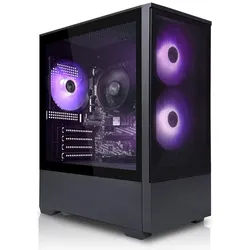 SYSTEMTREFF Basic Gaming-PC (AMD 5655G 5655G, RX Vega 7, 32 GB RAM, 1000 GB SSD, Luftkühlung) schwarz