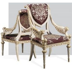 Casa Padrino Esszimmerstuhl Luxus Barock Esszimmer Stuhl Set Lila / Silber / Weiß / Gold 62 x 74 x H. 103 cm - Prunkvolles Küchen Stühle 6er Set - Hotel Restaurant Schloss Möbel - Luxus Qualität - Made in Italy