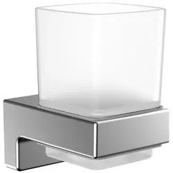 emco cue Glashalter, chrom, mit Kristallglas, Wandmodell, 322000100