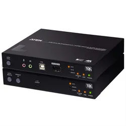 Aten CE990 USB True 4K DisplayPort/HDMI Optical KVM Extender Audio- & Video-Adapter, 1000000.0 cm schwarz