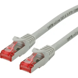 ROLINE 21152951 - Patchkabel Cat.6 S/FTP (PiMF), LSOH, grau, 0,3 m