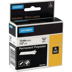 DYMO Druckerband Schriftband Vinyl (18483) Black White (S0718210)