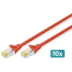 Digitus CAT 6A S/FTP Patchkabel, 10 Stück