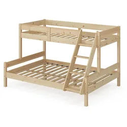 VitaliSpa Etagenbett Everest Naturholz 140x200/90x200 cm , Holz , Rechteckig , 140x200 cm , Babymöbel & Kindermöbel, Kinderzimmer & Jugendzimmer, Kinderbetten