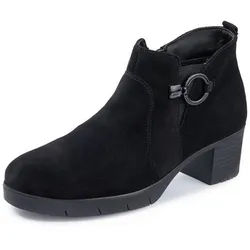 Les bottines en cuir velours veau Waldläufer noir