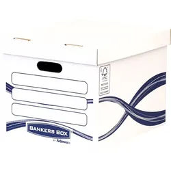 Bankers Box Fellowes 4460801 - Aufbewahrungsbox - Blau - Weiß - Rechteckig - Papier - Muster - Indoor