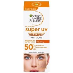 Garnier - Ambre Solaire Super UV Sonnenschutzfluid Anti-Dark-Spots mit Vitamin C LSF 50+ 40 ml