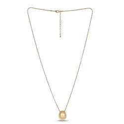 Rayshyne Kette mit Anhänger Lange Kette Damen Nickelfrei Halskette mit elegantem Moderne Anhänger (Lange Halskette mit Anhänger Luxus Damenkette nickelfrei Geschenke für Frauen Valentinstag Frau Freundin, Geschenkset Damenkette Weihnachten Set, 1-tlg., Luxus Damen Kette mit Anhänger), Ovaler Anhänger mit schimmerndem Stein
